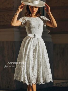 Heart My Closet Vintage Style Lace Party Dress Set